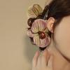 Bohemia Barrettes Butterfly Orchid Hair Clip Ponytail Clip Large Shark Clip Flower Hair Claw  Girl
