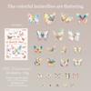 50pcs Butterfly Stickers pack Junk Journal Planner Collage Aesthetics Decoration Scrapbooking Supplies School Stationery Sticker