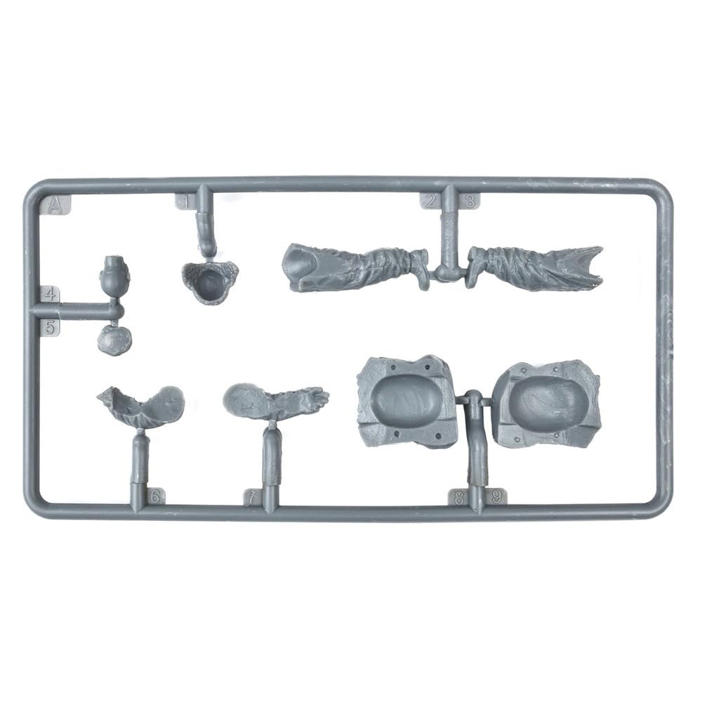 Miniart Scale WWII German Tank Set of 4 Figures Head Plastic MA35354 1/35 Crew, Kharkov, 1943, (Resin Included), Model,