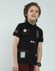Monte Carlo Boys's Regular Fit Printed Polo Half Sleeve T-Shirt