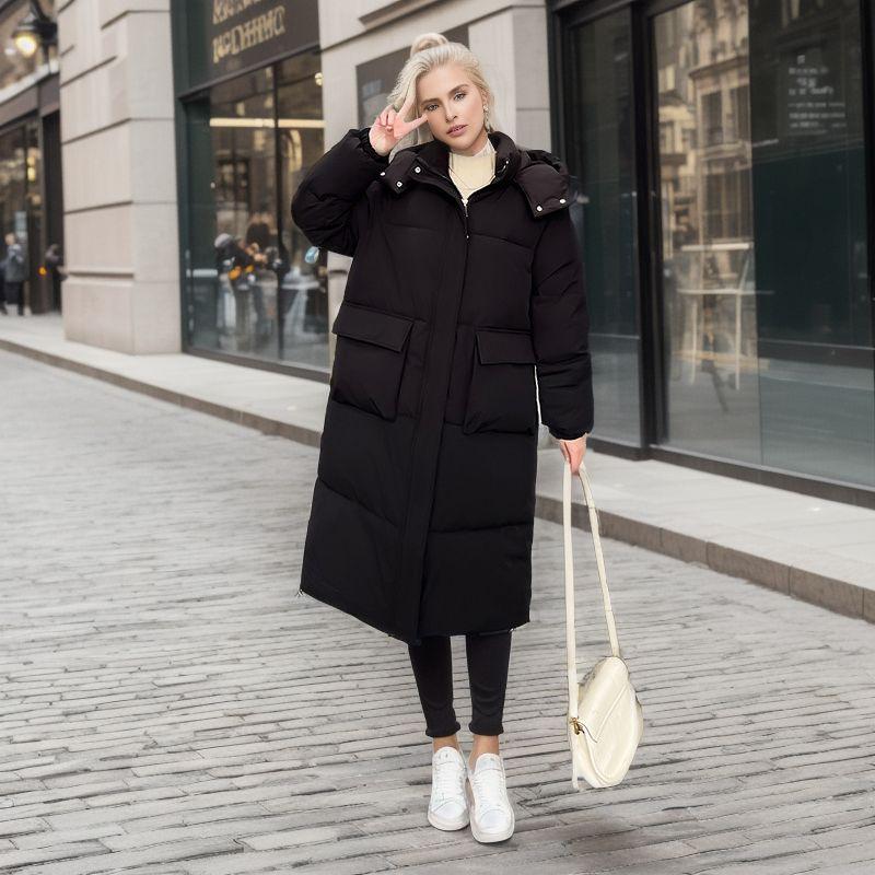 Thickened bread clothes, -padded clothes, women's loose long autumn and winter coats, cotton-padded jackets, new models