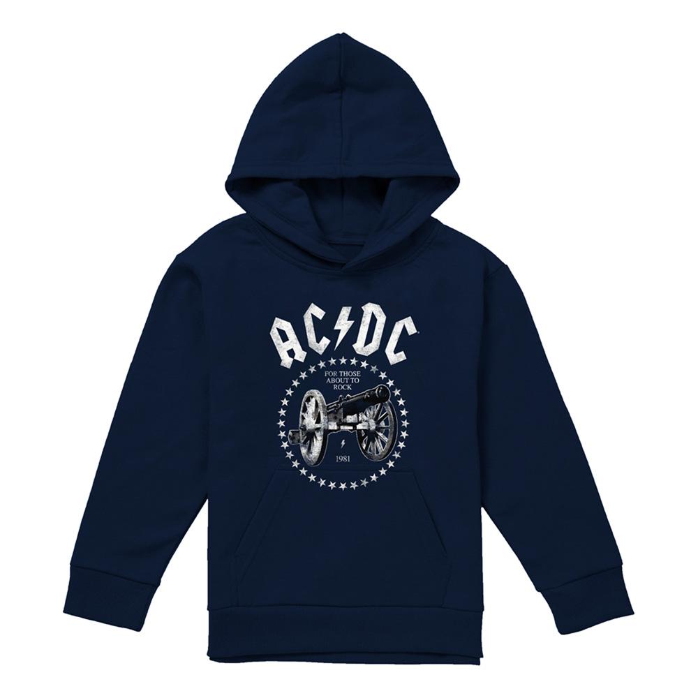 AC/DC Childrens/Kids About To Rock Cannon Hoodie