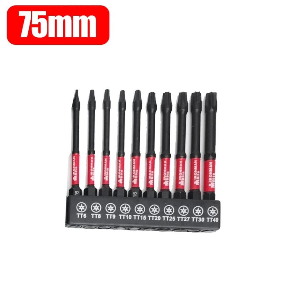 Batch Head Impact Screwdriver Bits S2 Steel Hex Shank Screwdriver Bits  With Holder