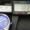 USED VINTAGE CITIZEN AUTOMATIC 8200 JAPAN MENS ARABIC BLUE DIAL WATCH A434810-2 R123-a434810
