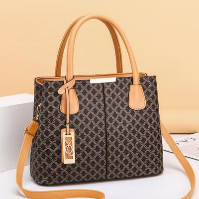 Retro Printed Women's Handbag  European and American Fashion Women's Bag Large Capacity Tote Bag Shoulder Crossbody Bag