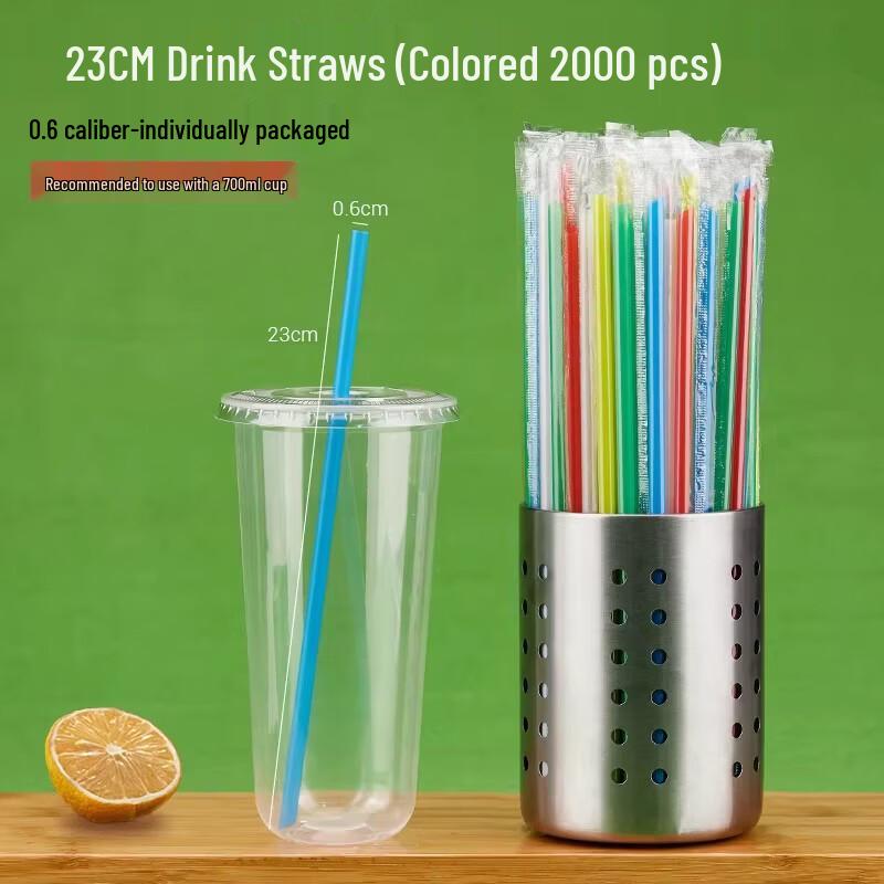 Individually Wrapped Disposable Bubble Tea Straws