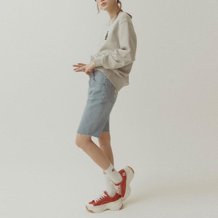 New MLB Sweatshirts Unisex Gray 31MT08111-07M