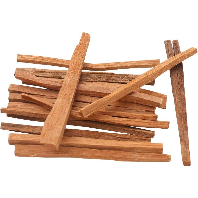 Sandalwood Palo Santo 20 Holy Sticks - Wild Harvested High Resin Smudging Sticks for Meditation, Yoga or Prayer (4 Inches)
