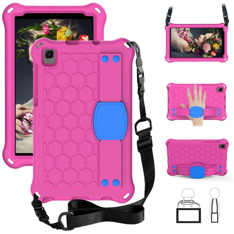 Full Coverage Protective Case With Hand Strap Galaxy Tab A7 Lite T220 T225 2021 Honeycomb Design