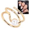 Prl Finger Nail Knuckle  S Stylish and Simple Copper Fingertip Jewelry for Women Girls