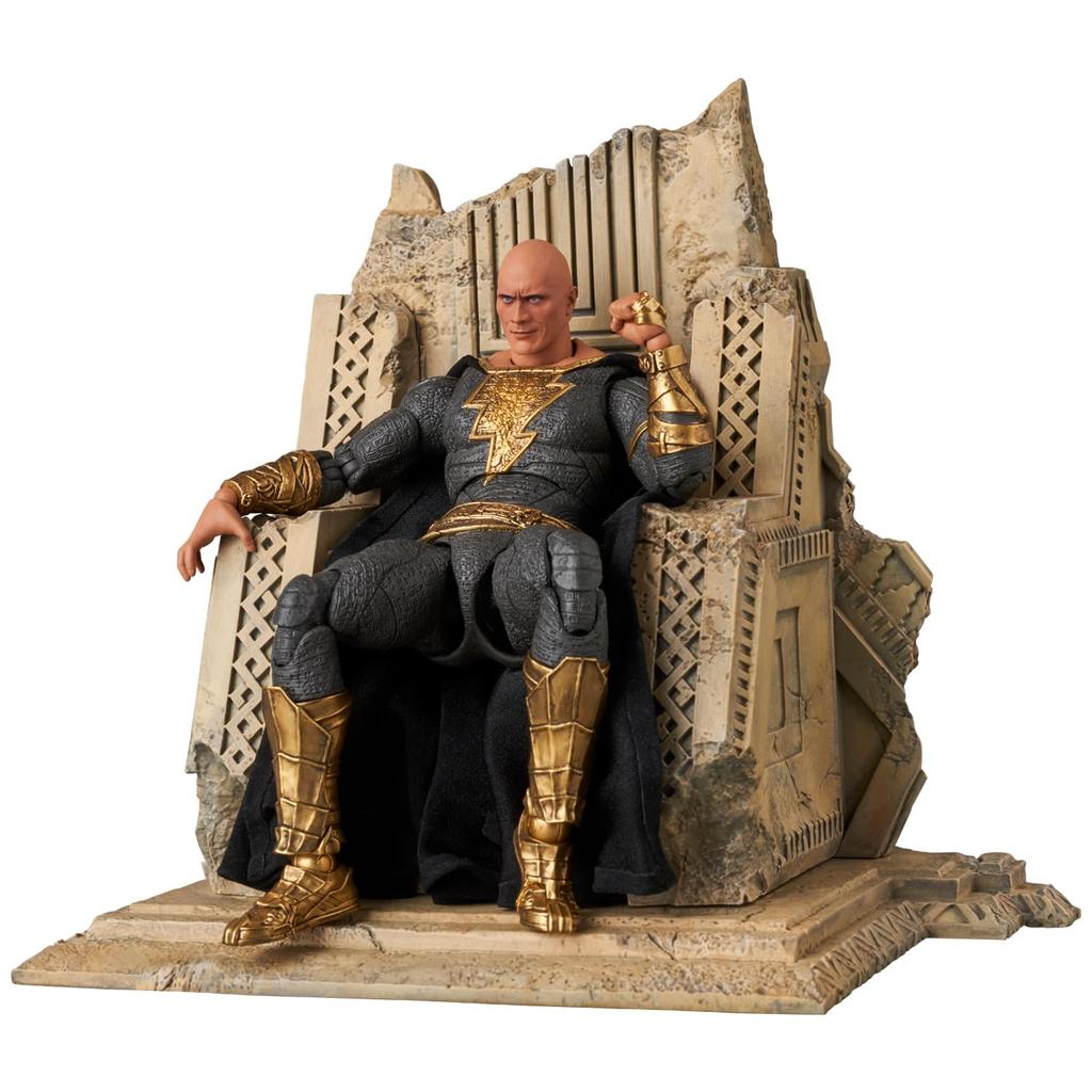 Medicom Toy MAFEX BLACK ADAM Ca. 165mm Actionfigur Nr. 286 (GOLDANZUG) - große, nicht maßstabsgetreue, vorbemalte Figur.