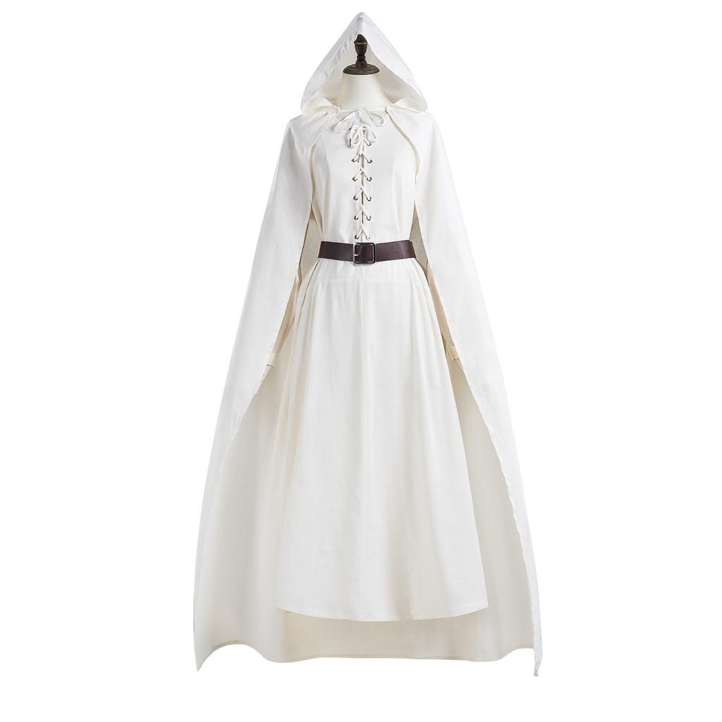 Stupendo Set Costume Cosplay di Gandalf per Halloween con Mantello e Tuniche Unisex