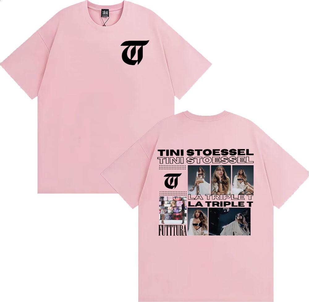 TINI STOESSEL La Triple T Futtura 2025 Tour T Shirts Unisex Women Clothing Fashion Aesthetic Tshirts Casual Comfort Cotton Tshirt
