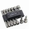 Conjunto de 14 peças de bits de soquete sextavado, pontas de chave de fenda elétricas, kit de ferramentas pneumáticas, conjunto de chaves de soquete de aço cromo vanádio