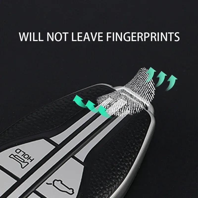Car Key Case Cover For Hongqi HS5 H5 H9 HS7 H7 L5 HS3 L9 Car Holder Car-Styling Accessories Shell Colorful TPU+Leather 4 Buttons