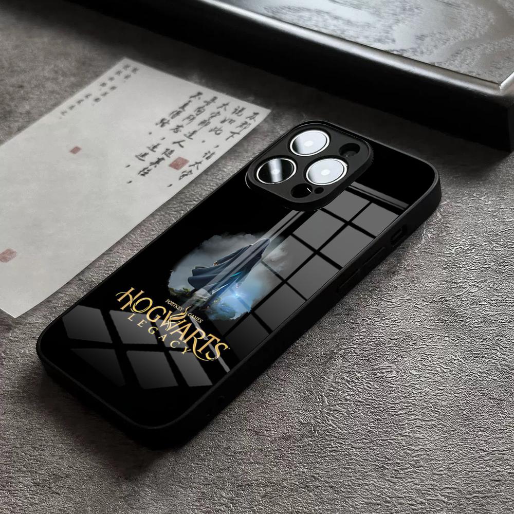 H-Hogwartss Legacy Handyhülle Für IPhone 17 16 Pro Max 15 Plus 14 Pro 12 11 13 Mini X XR XS Max SE Glasabdeckung