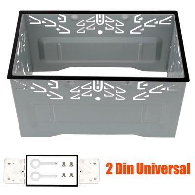 Radio Head Unit Einbaurahmen Universal 2Din Einbausatz Für 2Din Auto DVD Radio Player Innenzubehör Auto Panel Audio Armaturenbrett Einbausatz Box