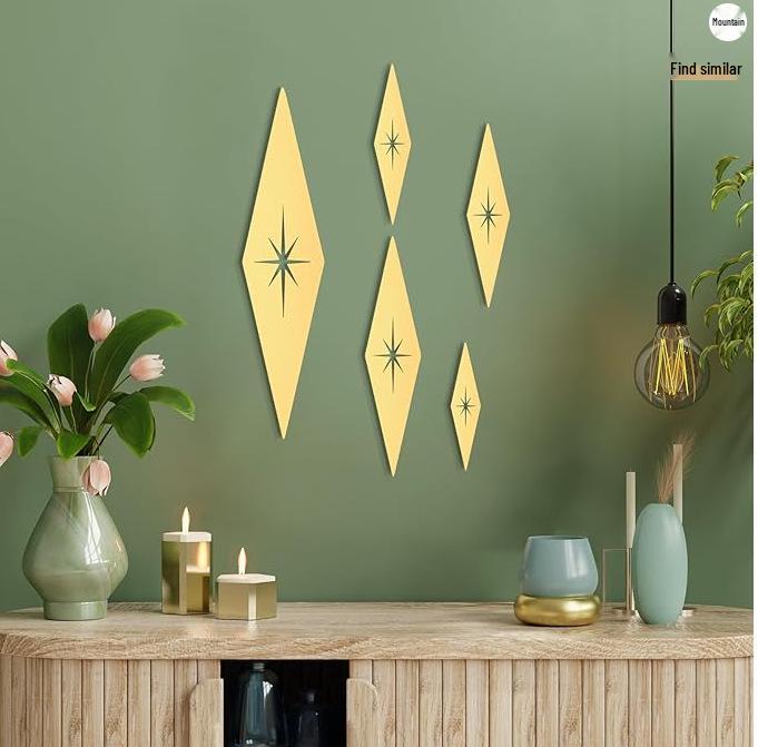 Medieval Modern Retro Star Metal Wall Art Decor