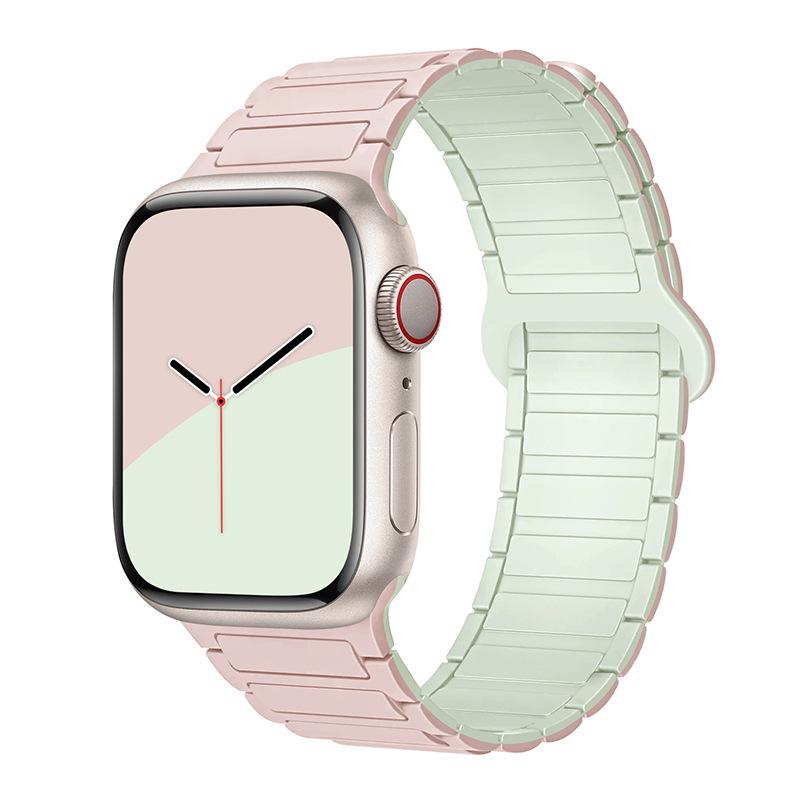 Compatible Silicone Magnetic Strap for Apple Watch Series 8/9 & S10