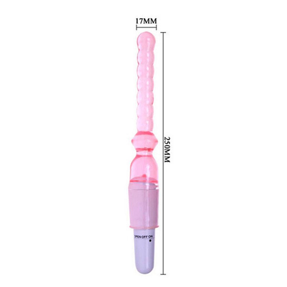 Dildo cu gel de silice Plug anal Vibrator G-Spot Massager Jucărie pentru adulți