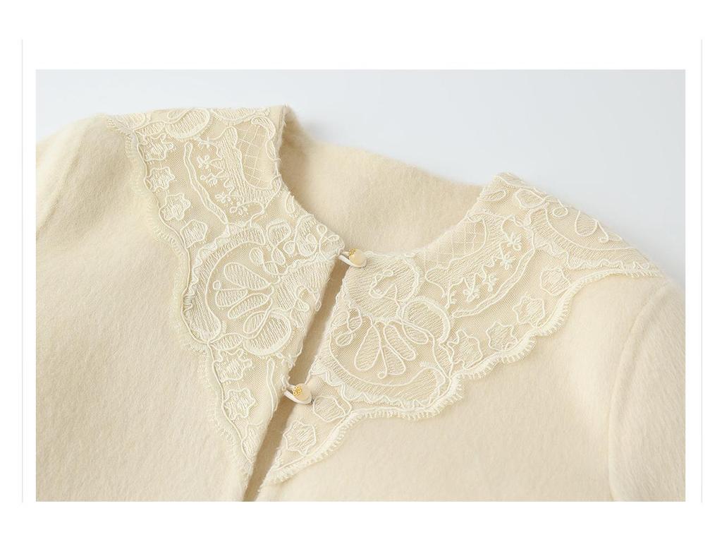 Elegant Chinese Two-Piece: Winter Woolen Coat and Half Skirt Set (NY044)