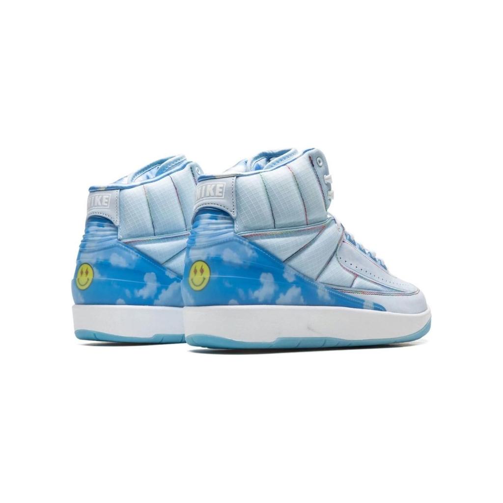 J. Balvin X Air Jordan 2 Retro SP TD Baby Sneakers Blue Celestine-Blue Multi-Color DQ7692-419