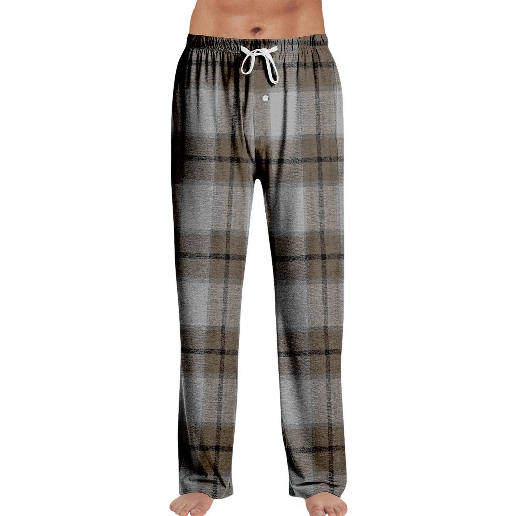 Pantalon de Pyjama à Rayures Vêtements de Nuit Décontracté Cordon de Serrage Taille Élastique Pantalon Confortable Droit Yoga Ample