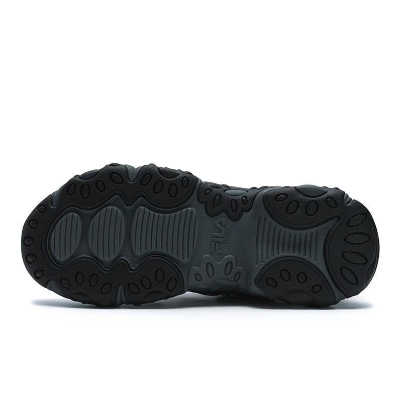 FILA FLUID Cat Paw 6 Textile, Synthetic Leather Low top Chunky Sneakers Men's Black Gray F12M522111FBD