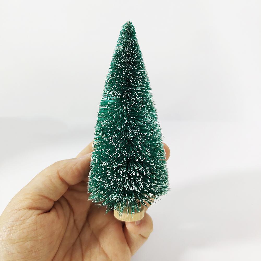 5 Stück Weihnachtsbaumschmuck Set Weihnachten Kunstschnee Landschaft Baum Weihnachts Tischdekorationen für Weihnachten 2023