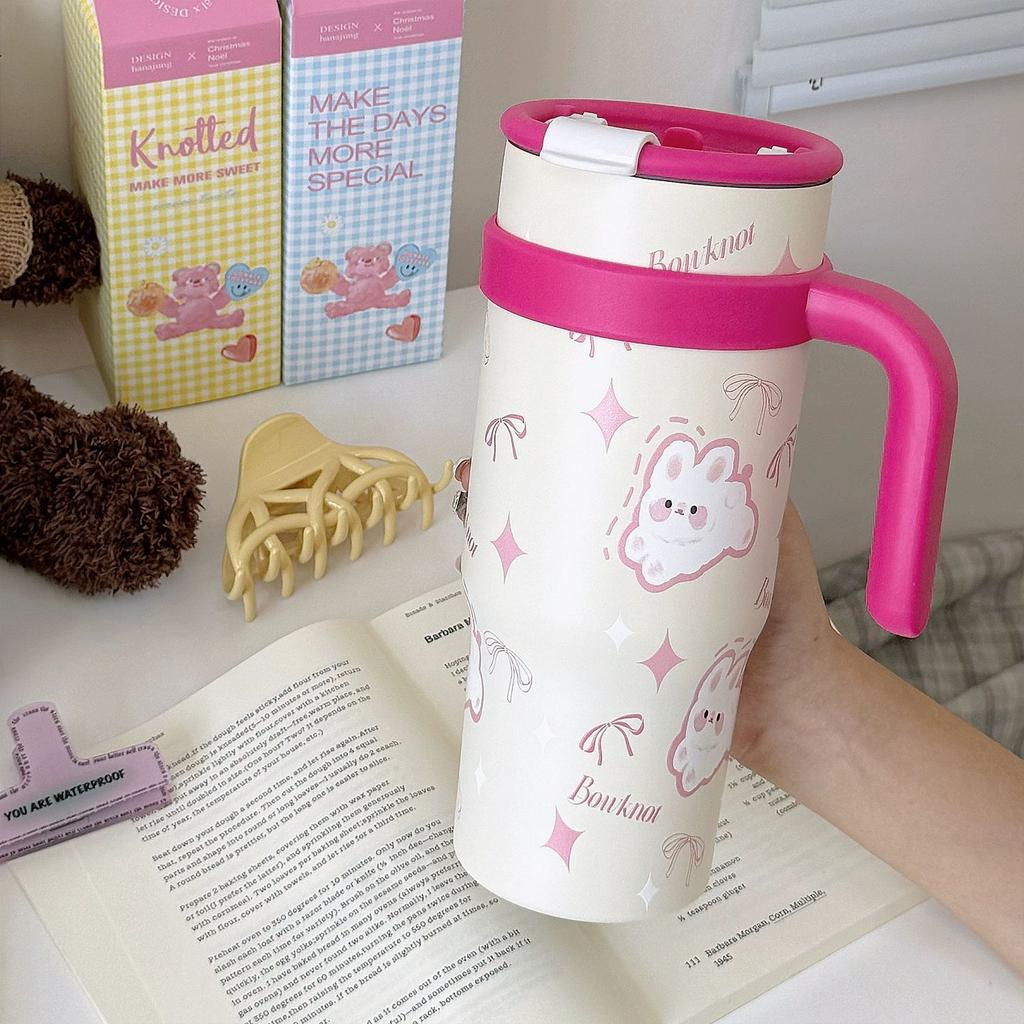 Big Mac straw cup thermos cup large capacity new water cup girls high value ice cup