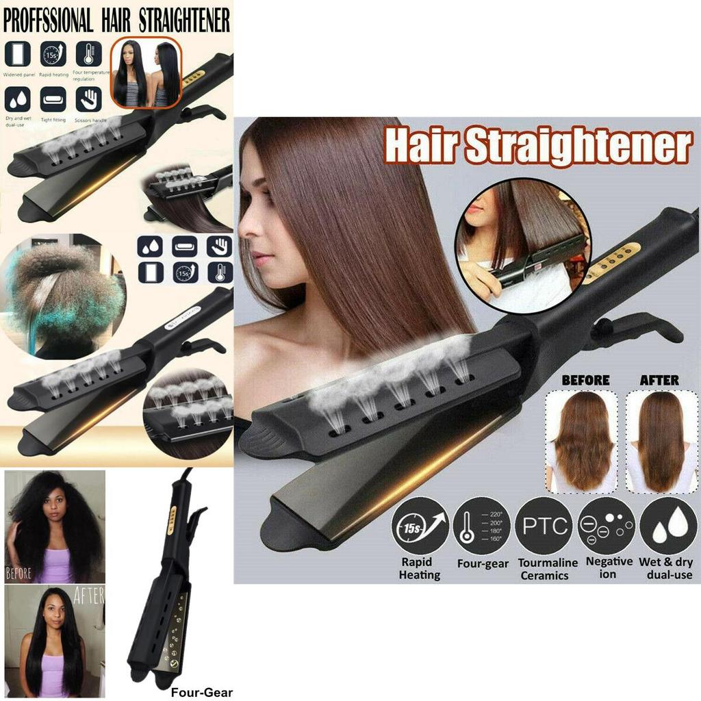 Professional Uk Tourmaline Ionic Flat Iron For Silky Straight Hair