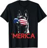 Merica Belgian Malinois American Flag Best Gift Idea T-Shirt S-5XL Unisex T-Shirt