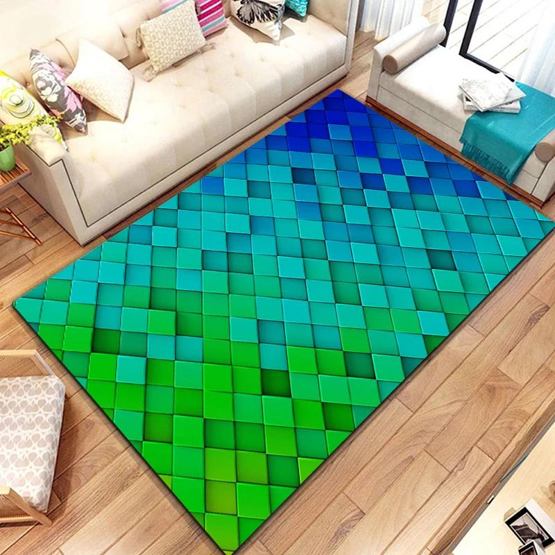 15 Sizes 3d DropSum Colours Pattern Rug for Living Room Area Carpet Bathroom Mat Creative Doormat Bedroom Mat Home Decor