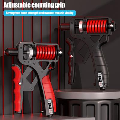 Grip Strength Trainer Adjustable Distance/Resistance Ergonomic Non-Slip Rubber Hand Gripper Hand Grip Forearm Strengthener with Counter