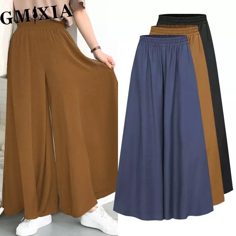 

GMXIA Women s Fashion Casual Solid Color Print Pants & Capris XXXXXL коричневий