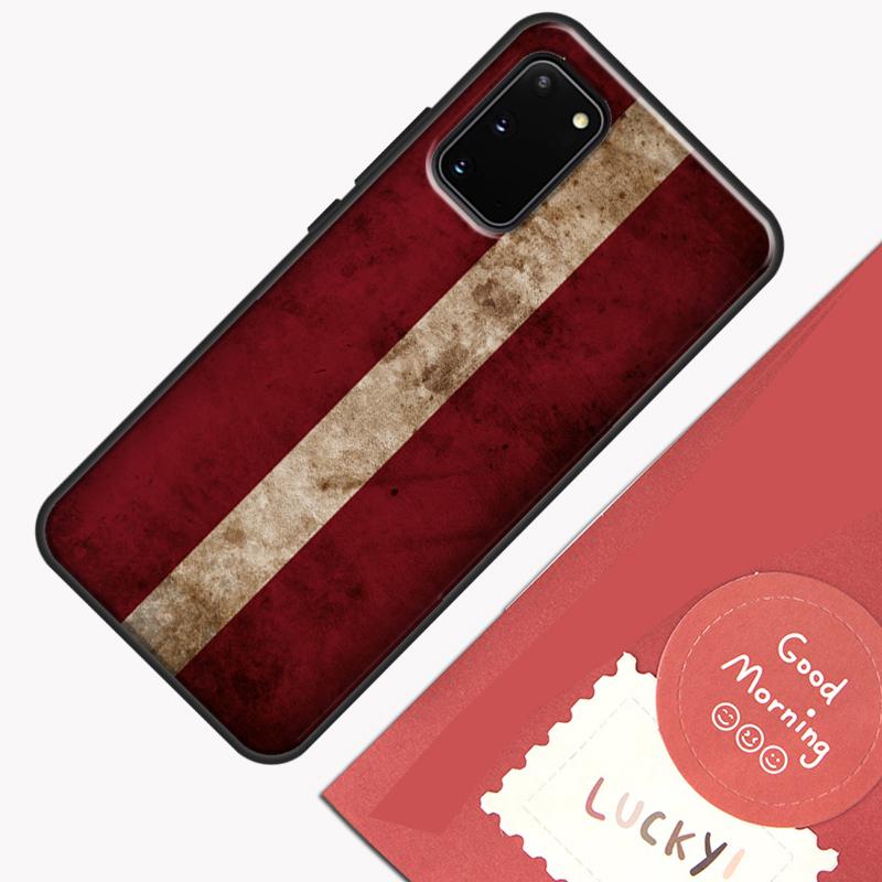 Latvia Flag Phone Case For Samsung Galaxy S25 Ultra S20 S21 S22 S23 S24 S9 S10 Plus S24 FE Cover Shell