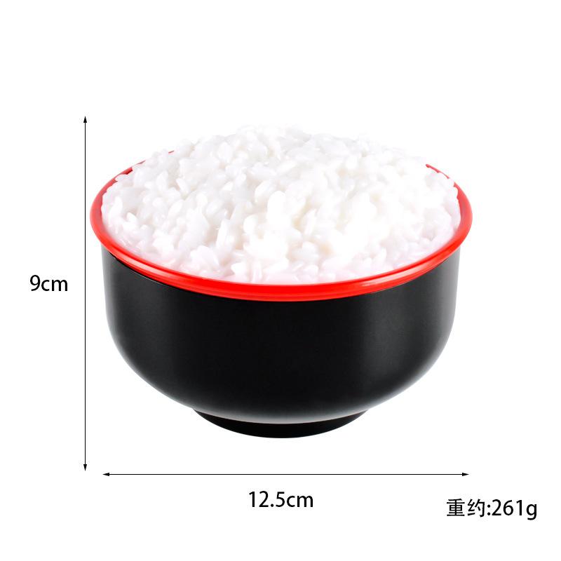 

Simulation Cooked Rice Fake Food Model Chinese Restauran Window Display Samples Photography Props Table Ornaments DIY Home Decor 12.5x9cm