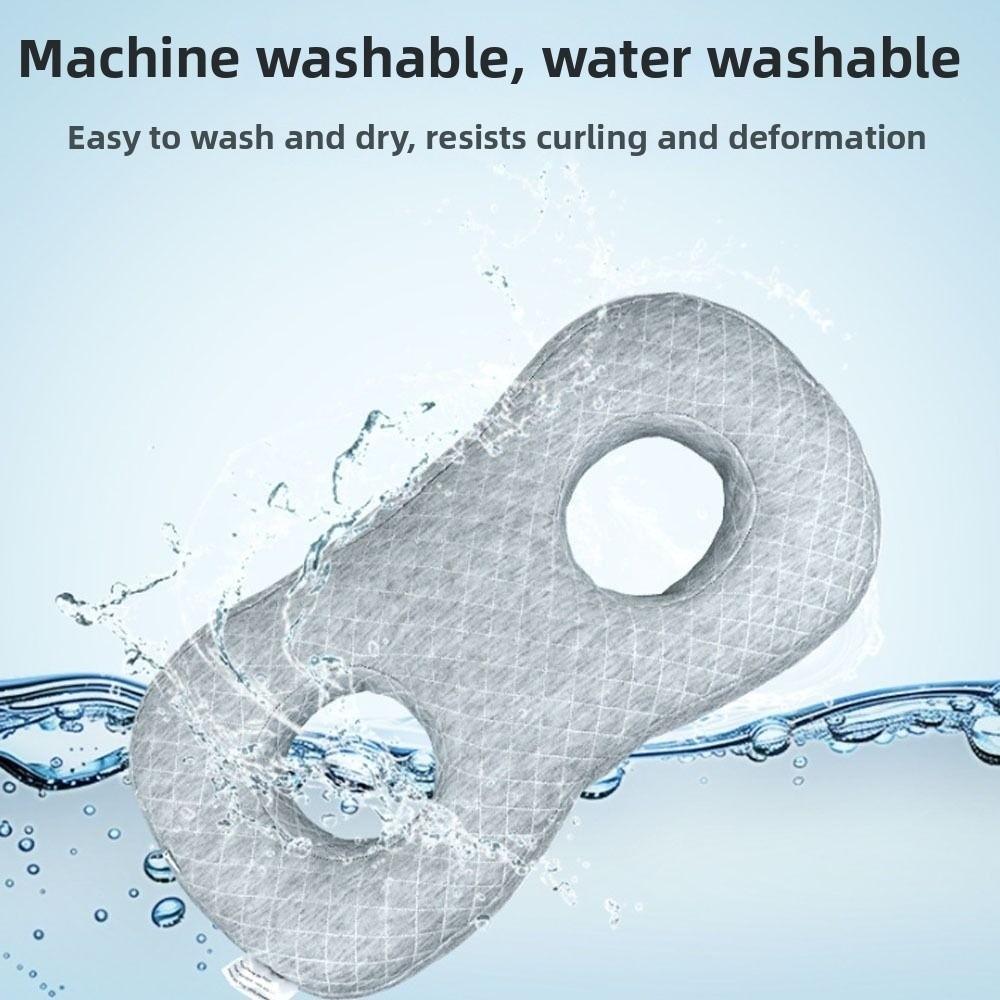Two Ear Holes Ear Piercing Pillow Cotton Filling Ergonomic Curved Side Sleeping Pillow Breathable Comfortable