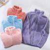 Outdoor Winter Fleece Pajamas: Warm Women's Jacket & Men's Casual Cardigan Hoodie.
