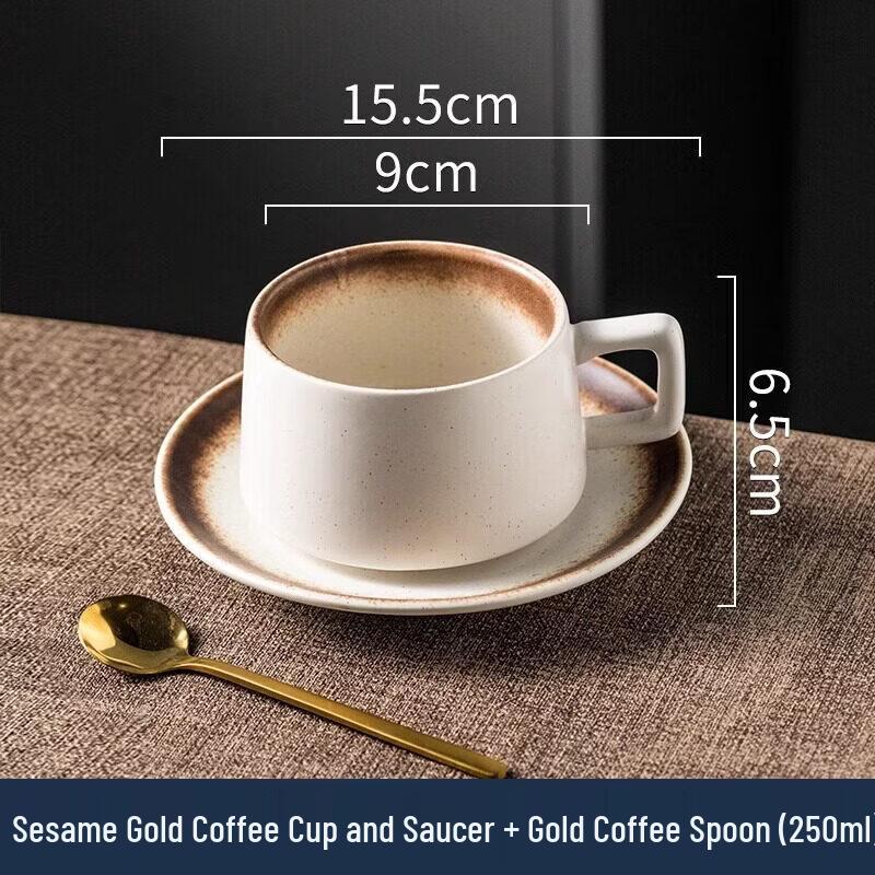 Qiwei Retro Ceramic Latte Art Coffee Cup
