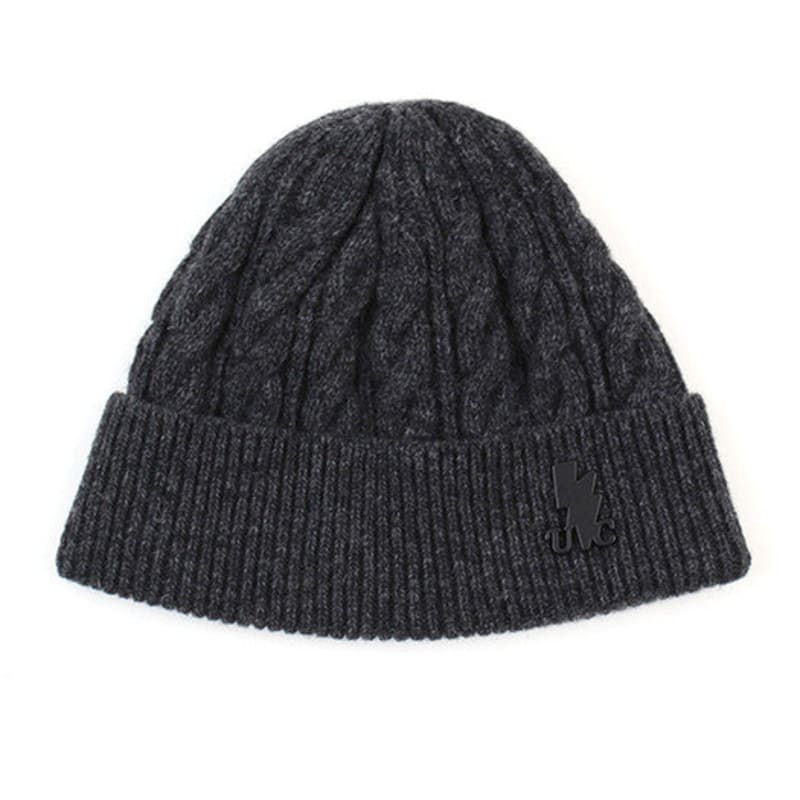 

Универсальная химия ШЕРСТЬ Твист Серый Короткая Шапка-бини FREE