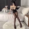 Sexy Lingerie Uniform Temptation Open Perspective Stockings One-piece Hot Milk Set Jacquard Plus Size Mesh