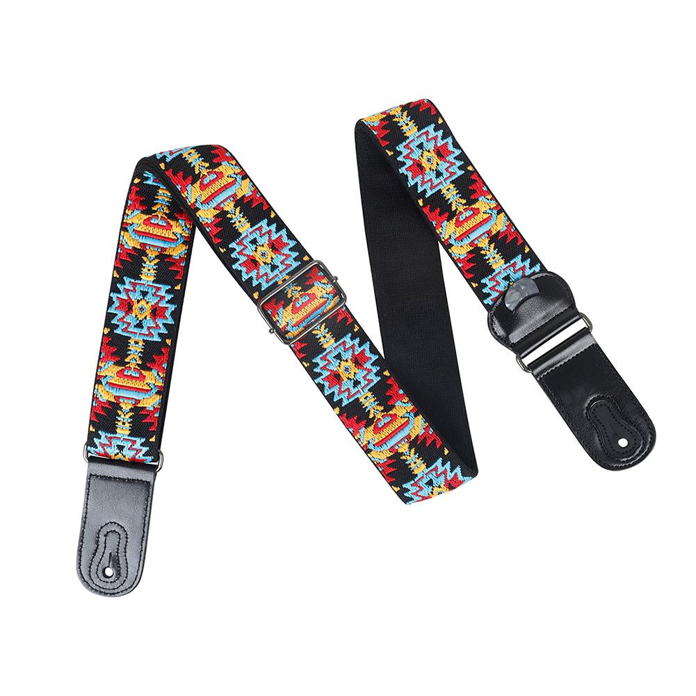 Guitar Strap Acoustic Electric Guitar Straps Adjustable Length Musical Instrument Accessories Cotton Ukulele Shoulder Strap