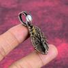 Tree Of Life Ammonite Fossil Pendant Copper Wire Wrapped Rainbow Moonstone Jewelry