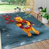 Winter Winnie Pooh Carpet Rug Soft Washable Anti Slip Home Living Room Sofa Mats Personalized Christmas Rug
