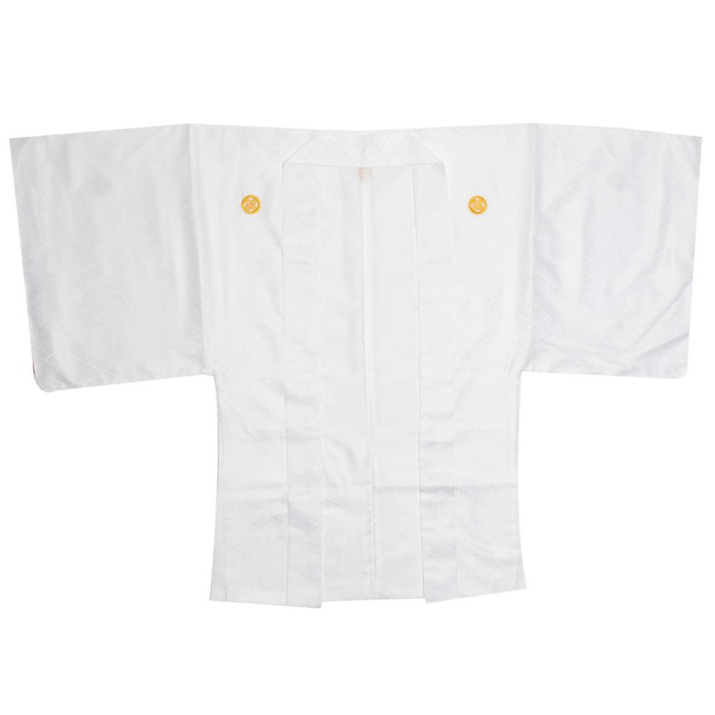 Kimono 2dílná pratelná sada Zlatě vyšívaná rodinná sada [KYOETSU], Kimono, (Kimono, haori), Crest, Pánské (LL, Bílá)
