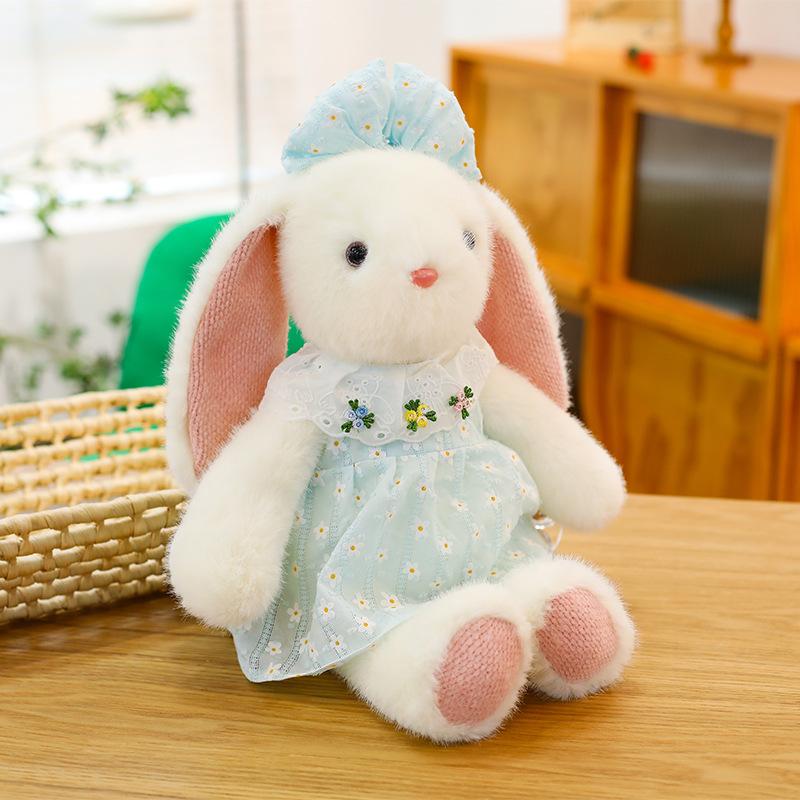 Big-eared rabbit plush toy doll cross-border new cute bunny doll birthday gift