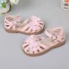 Mädchen Sommer Strandschuhe Prinzessin Sandalen Cut-outs Kindersandalen Kristall Schmetterling mit Spitze Süß Weich Atmungsaktiv Anti-Kick Niedlich