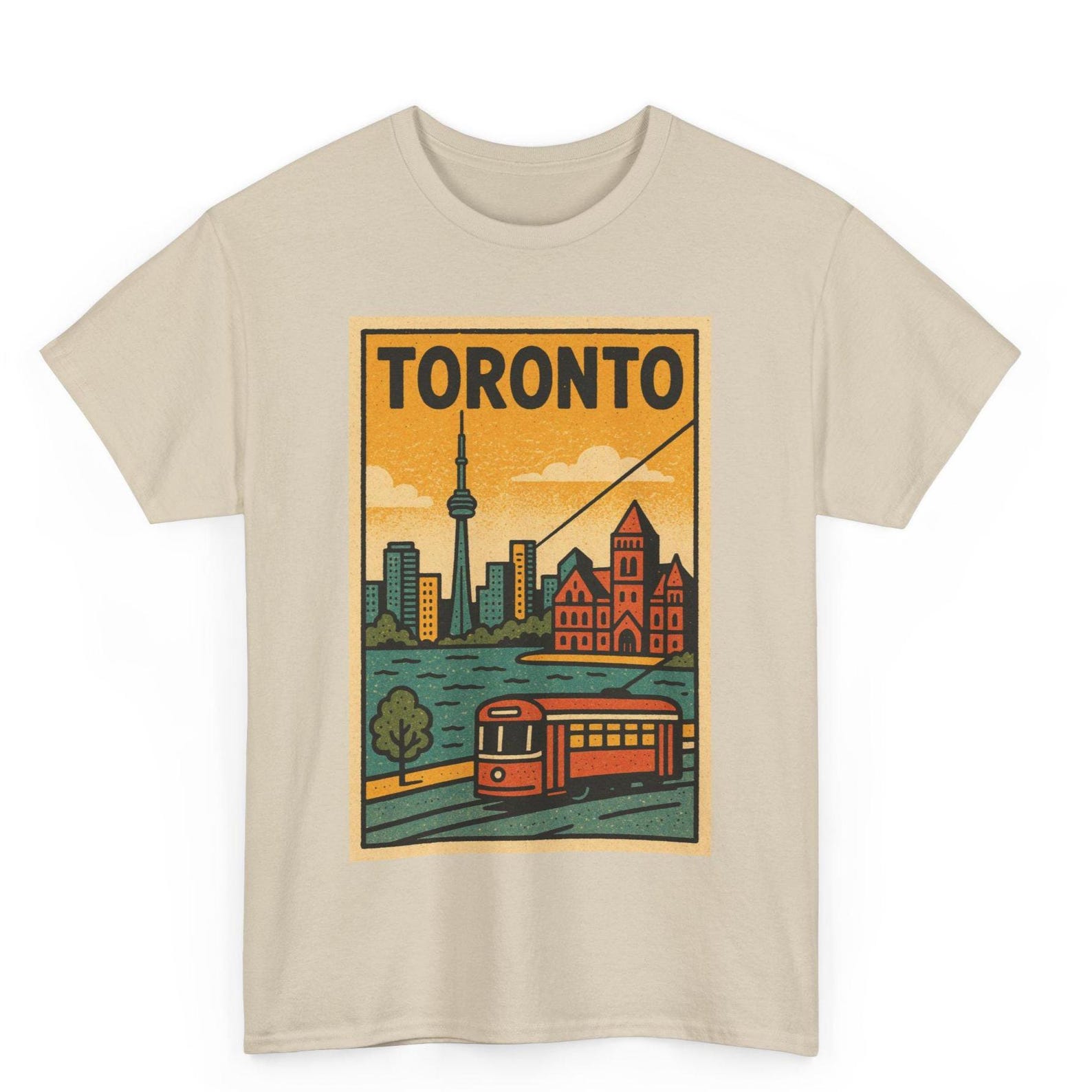 Toronto T-Shirt: Retro Comic Style Graphic Tee - Canada Souvenir L