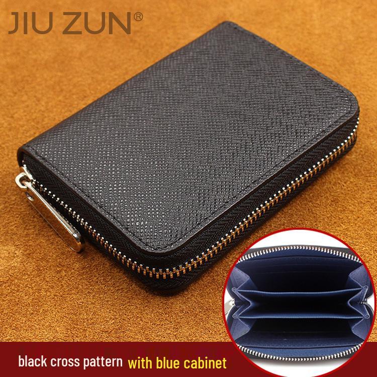 Japanisches Damen Crossgrain Kurzportemonnaie und Münzfach.